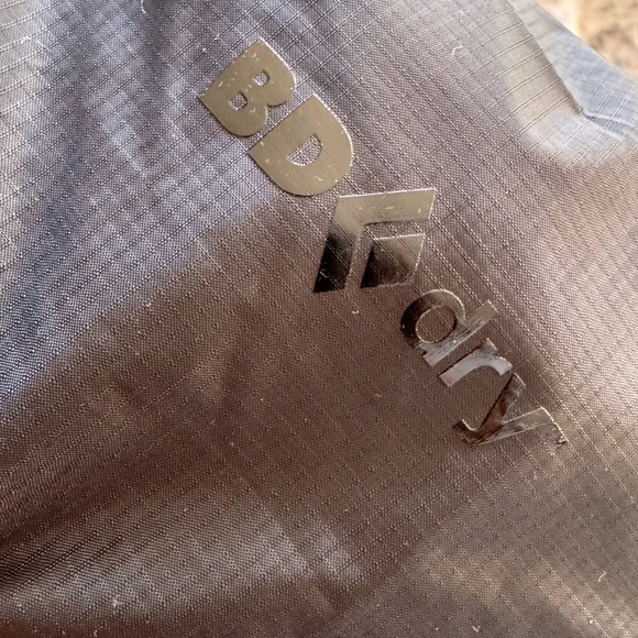 Black Diamond Treeline Rain Shell Jacket Mens S Black BD.Dry Waterproof 10K NWT - Picture 5 of 17